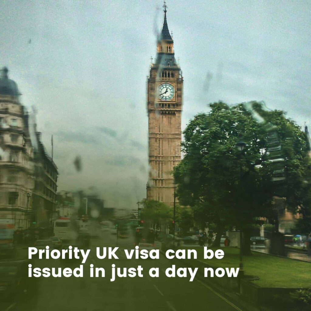 Priority UK visa can be issued in just a day now
