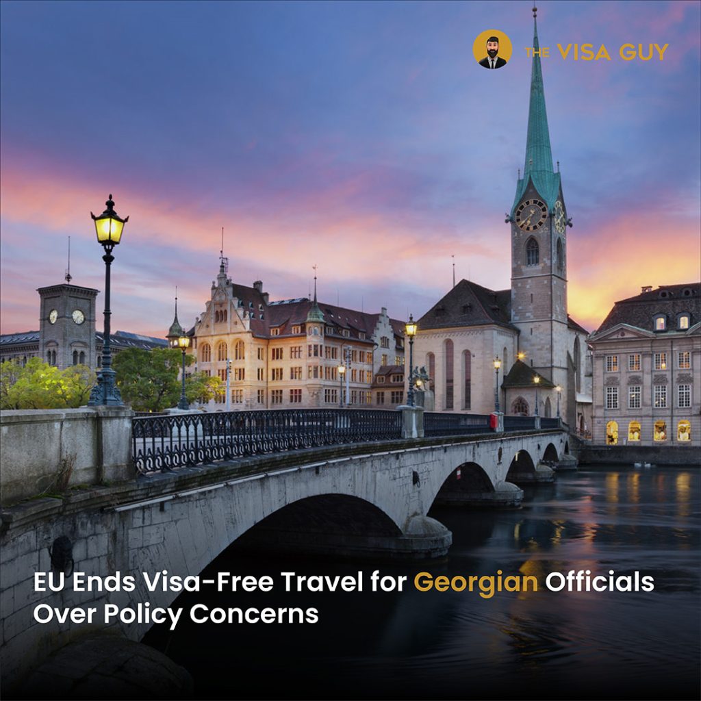 EU Ends Visa-Free Travel for Georgian Officials Over Policy Concerns