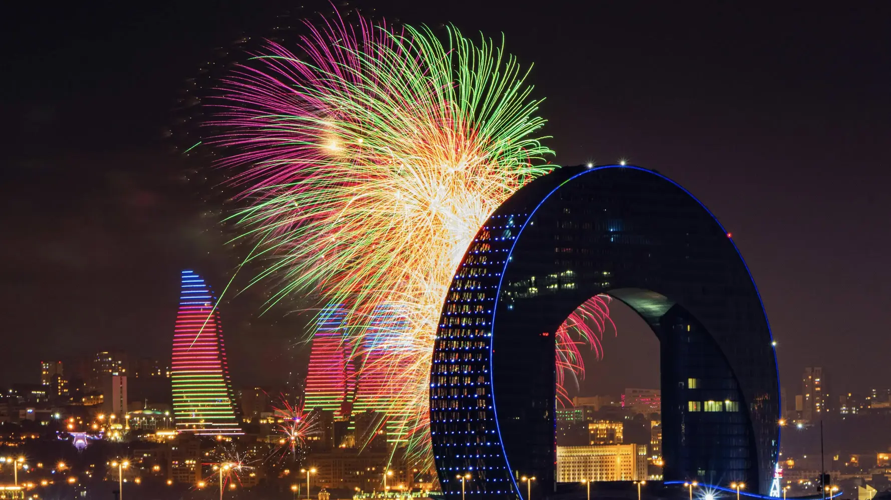 Image of a Baku during a cultural festival 